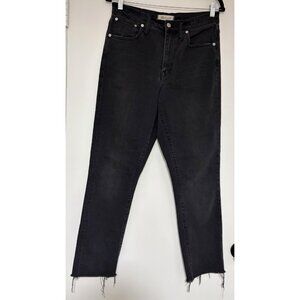 Madewell Women’s The High-Rise Black Washed Slim Boyjean Jeans Size 27